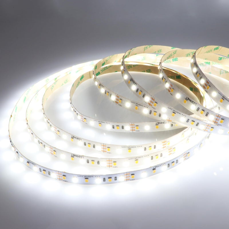 LEDENET Super Bright CCT Tunable White LED Strip Lights 16.4ft DC 12V 600LEDs 2800K-6500K Bi-Colored Temperature Dual White Adjustable Flexible LED Tape Light Non-Waterproof for Bedroom - Image 4